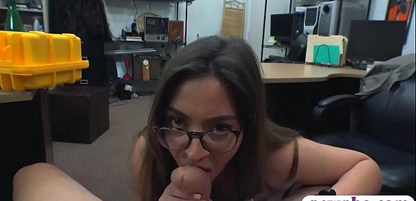  Curvy lady with glasses gets fucked good